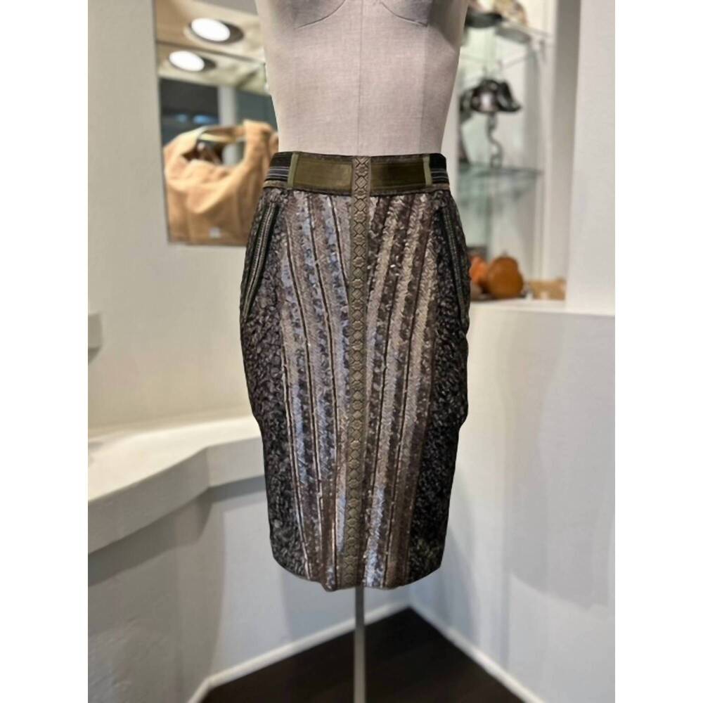 NEW BYRON LARS gold skirt in gold